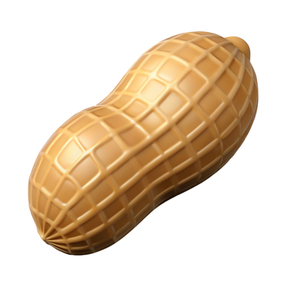 impressive abstract Single raw peanut in shell high quality png