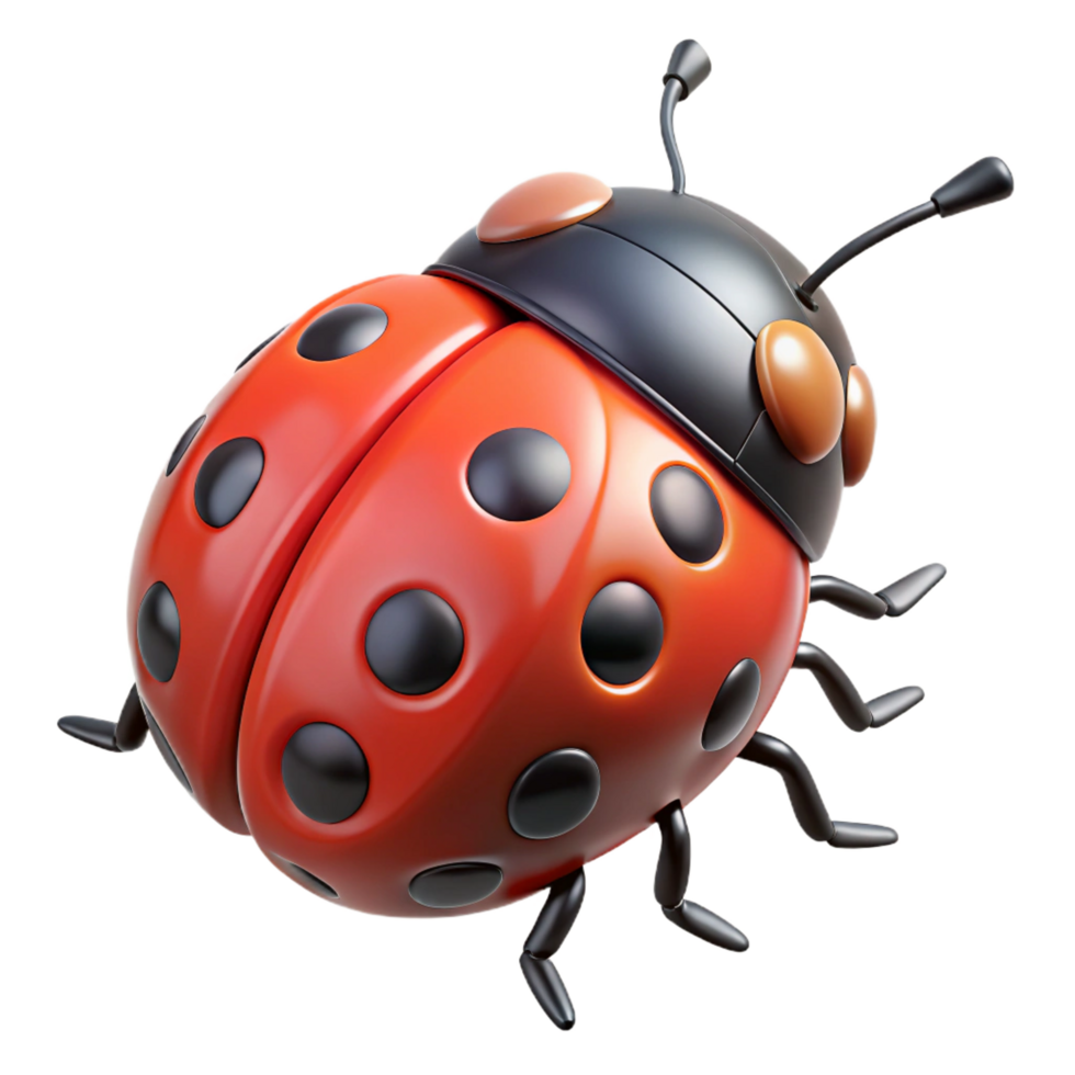 extraordinary traditional Close-up of a ladybug larva detailed png