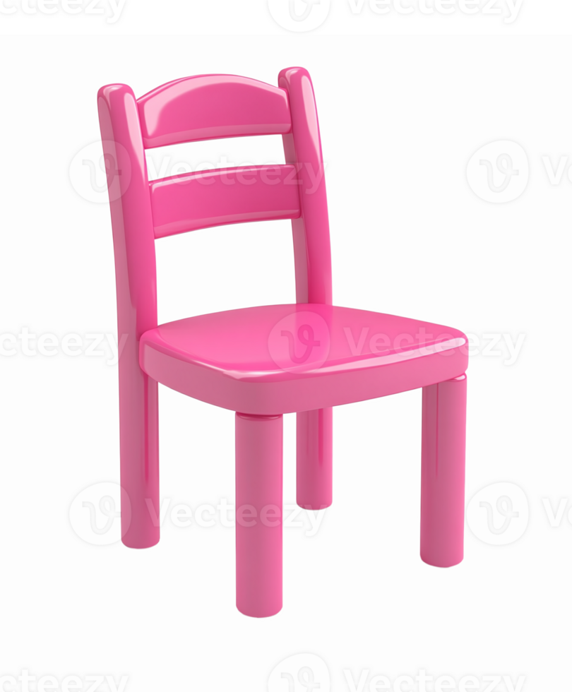 Colorful Pink Childrens Chair Kid Furniture Playroom Decor Educational Design png