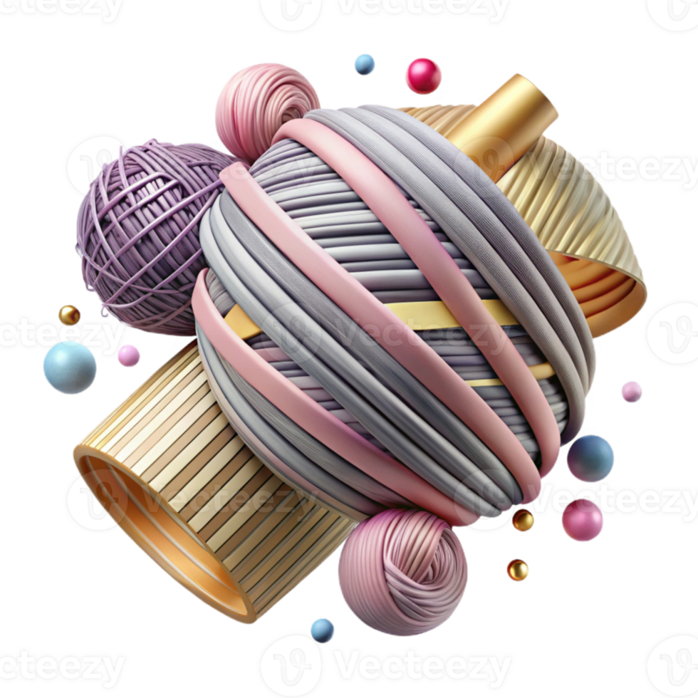 elegant rustic Parallel Threads Cutout Striped Design detailed png