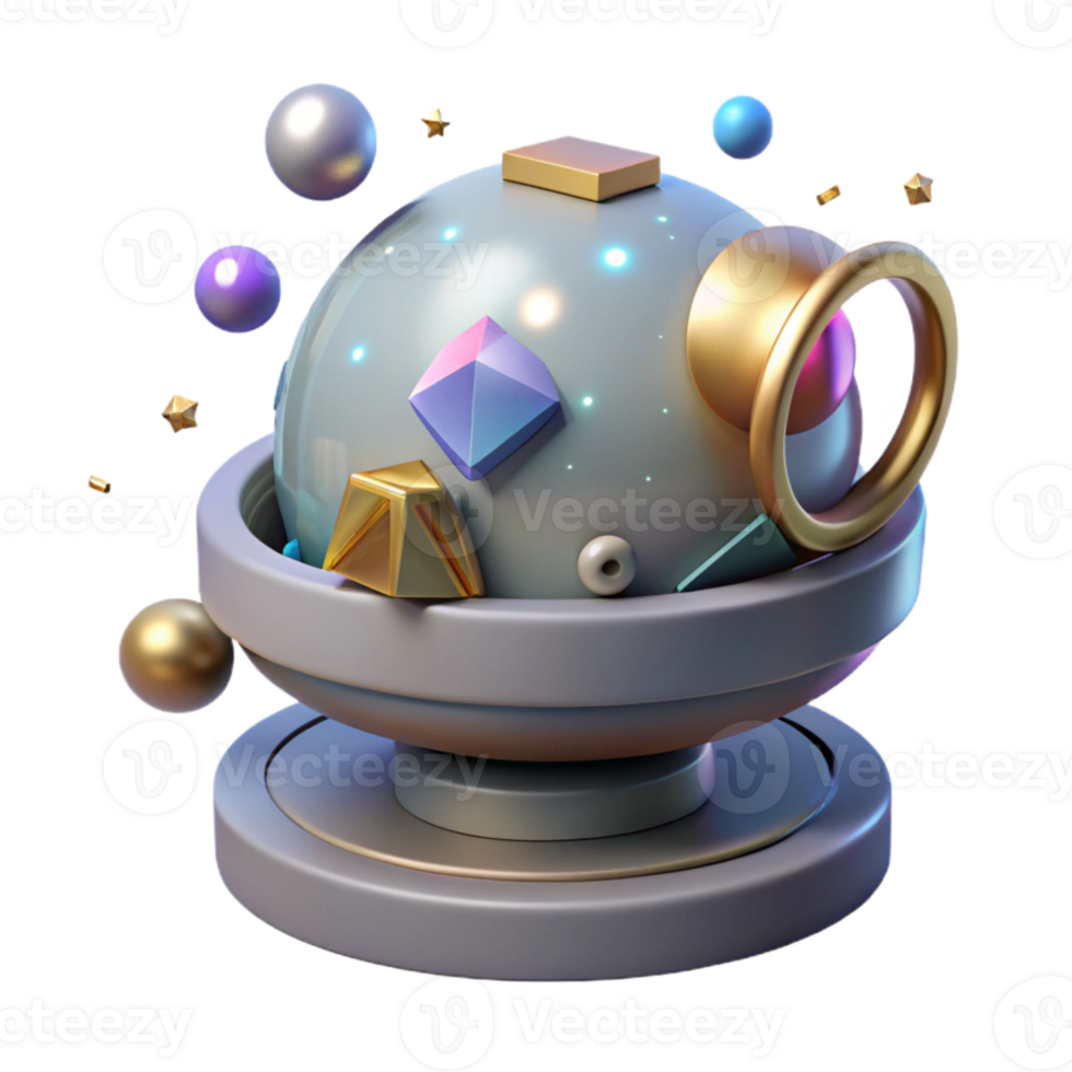 impressive traditional Planetarium Projector Isolated with Dome Projection authentic png
