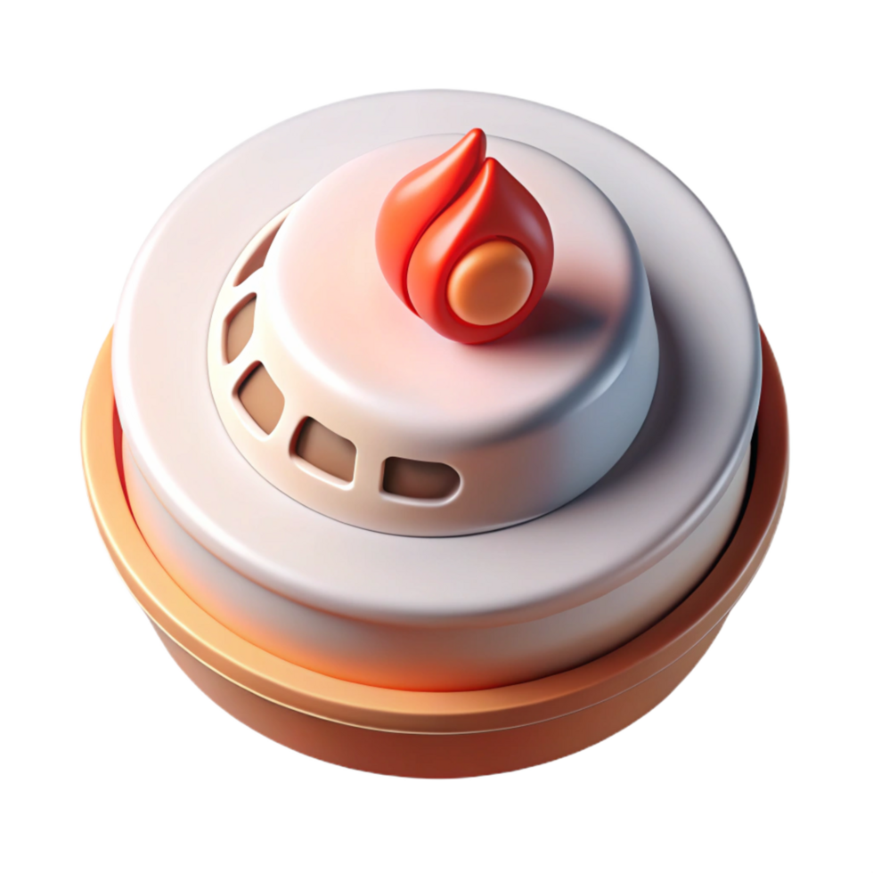stunning abstract Smoke detector, fire safety, alarm detailed png