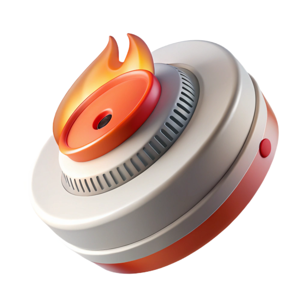 elegant abstract Smoke detector, fire safety, alarm original png