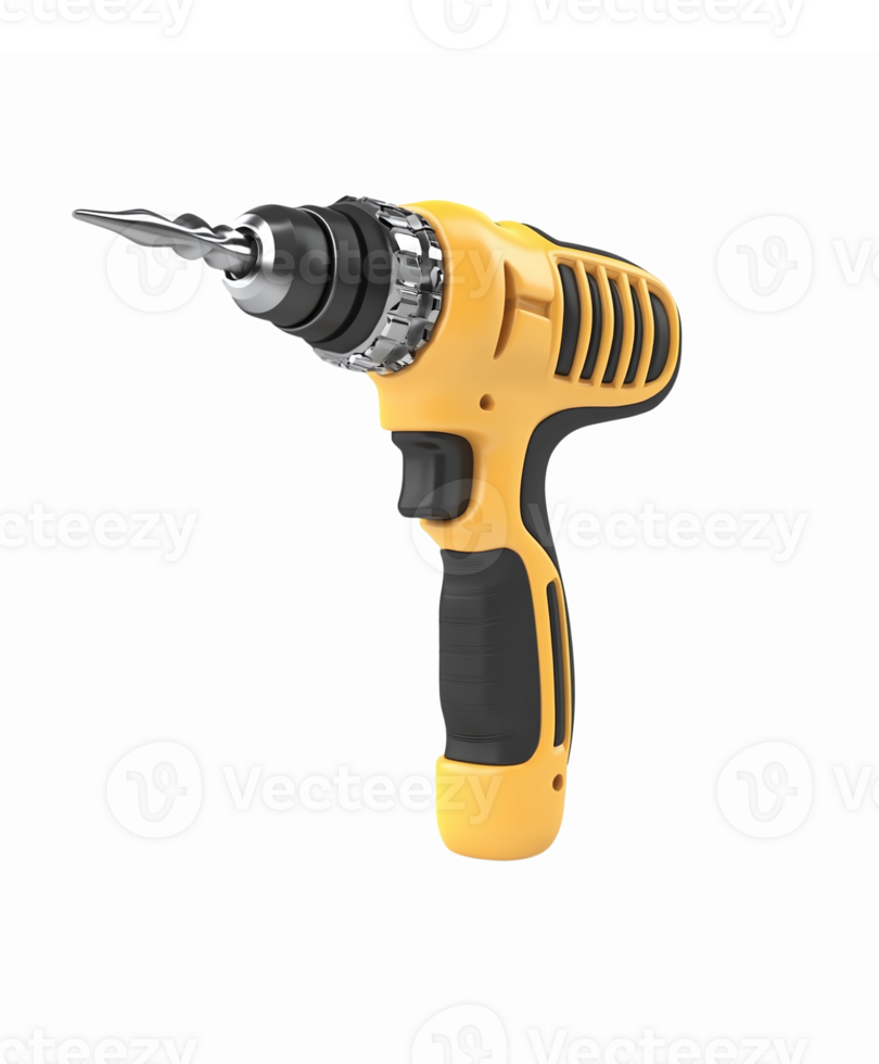 Cordless Electric Drill with Ergonomic Handle and Replaceable Bit for DIY Projects png