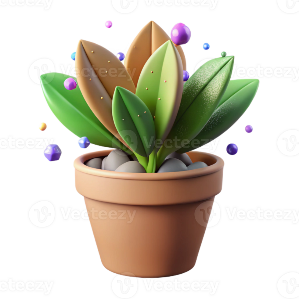 extraordinary creative Potted Plant Side View Cutout Element genuine png