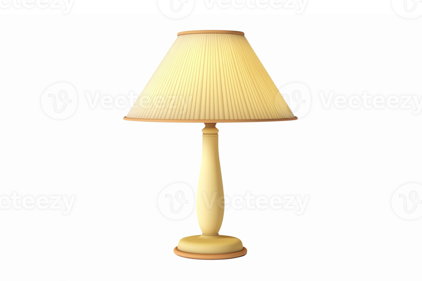 Elegant Table Lamp with Pleated Shade and Smooth Base for Warm Ambiance in Home Decor png