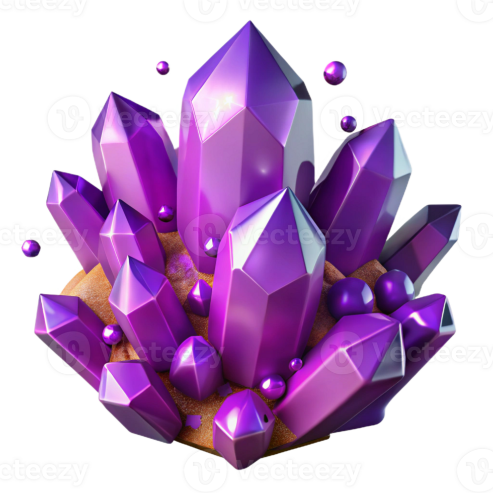 stunning rustic Purple Amethyst Crystal Cluster Isolated high quality png