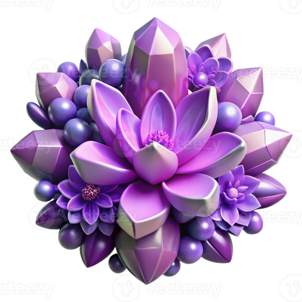elegant contemporary Purple Lilac Flower Cluster Isolated high quality png