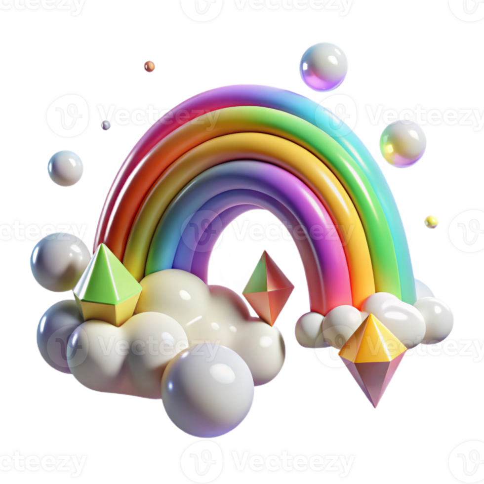 wonderful classic Rainbow After Rain Transparent Background original png