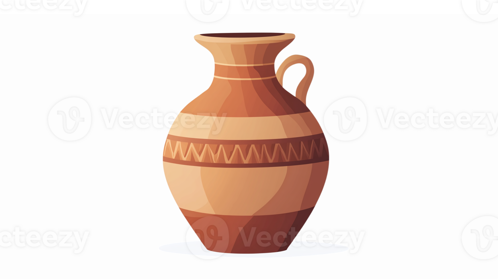 Rustic Clay Pot with Intricate Patterns for Traditional Decor and Cultural Design Projects png