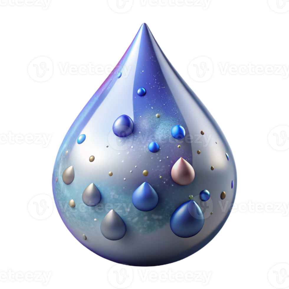 serene classic Rain Drop Macro Photography Isolated Element premium png