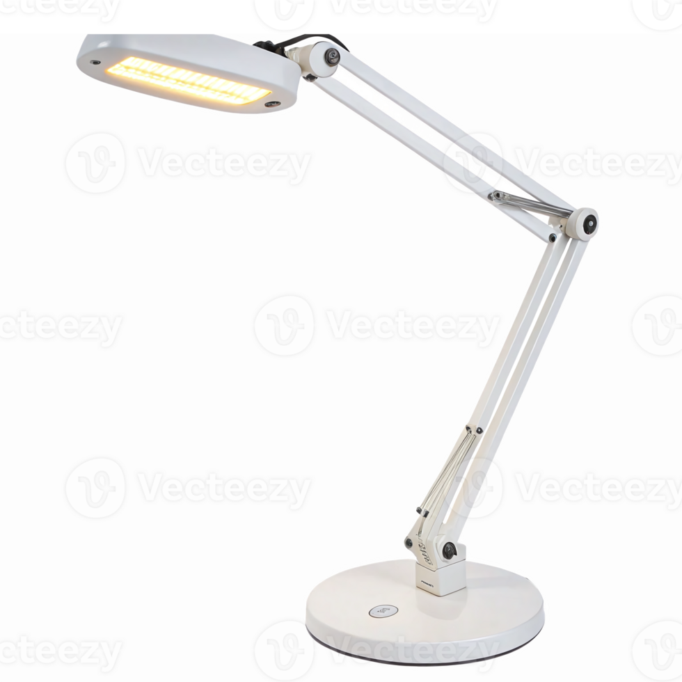 Adjustable LED Desk Lamp with Modern Design and Energy Efficient Light for Home Office Workspace png