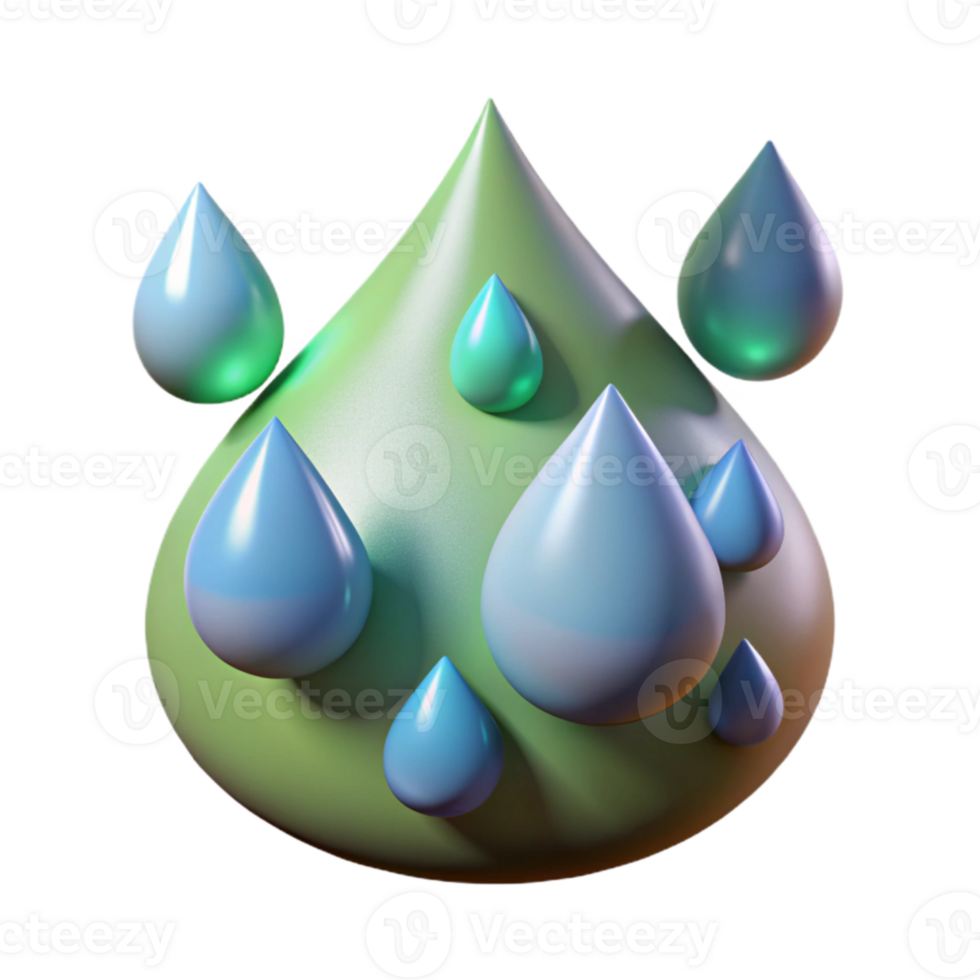 beautiful classic Rain Drops on Leaf Surface Cutout Isolated detailed png