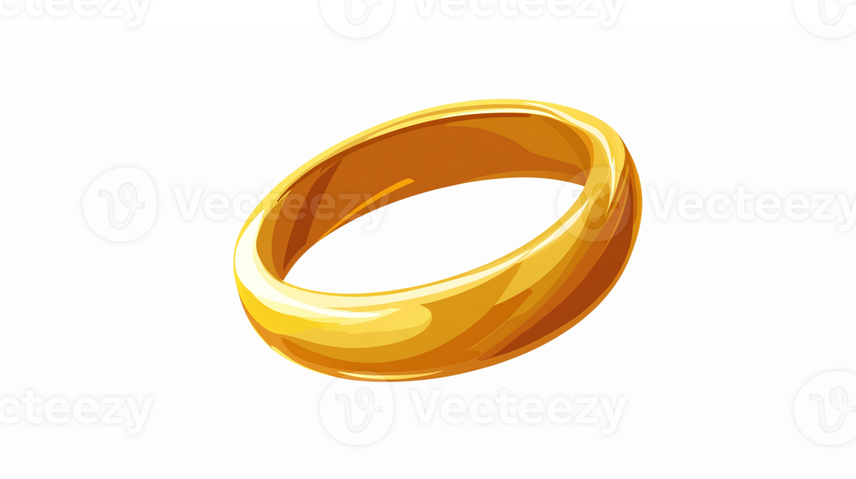 Golden Wedding Ring Elegant Jewelry Design with Shiny Surface and Smooth Edges png