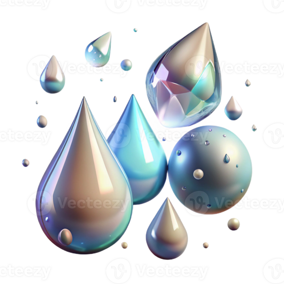 stunning vintage Raindrops Transparent Background with Water Splashes original png