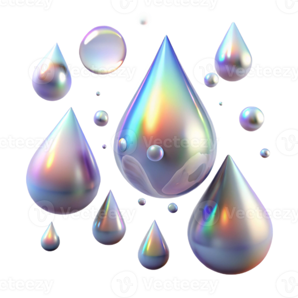 stunning minimalist Rain Drops with Lens Flare Transparent Background high resolution png