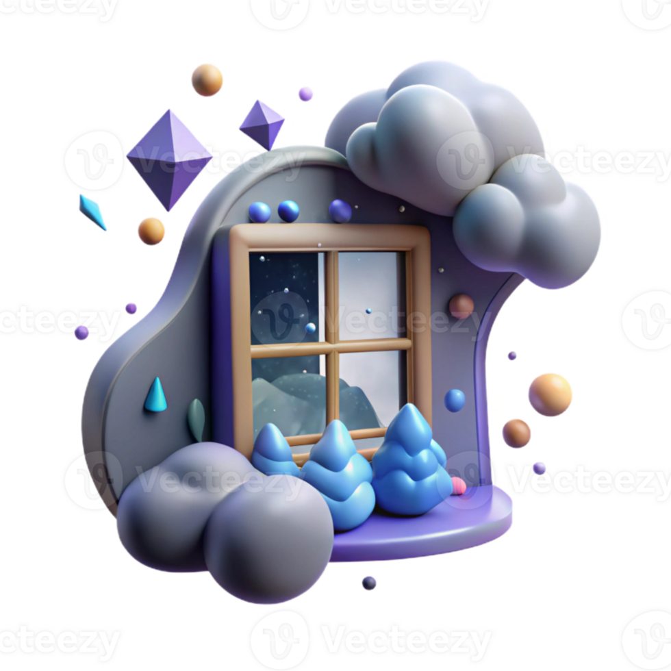 beautiful contemporary Rain on Window at Night Cutout Isolated genuine png