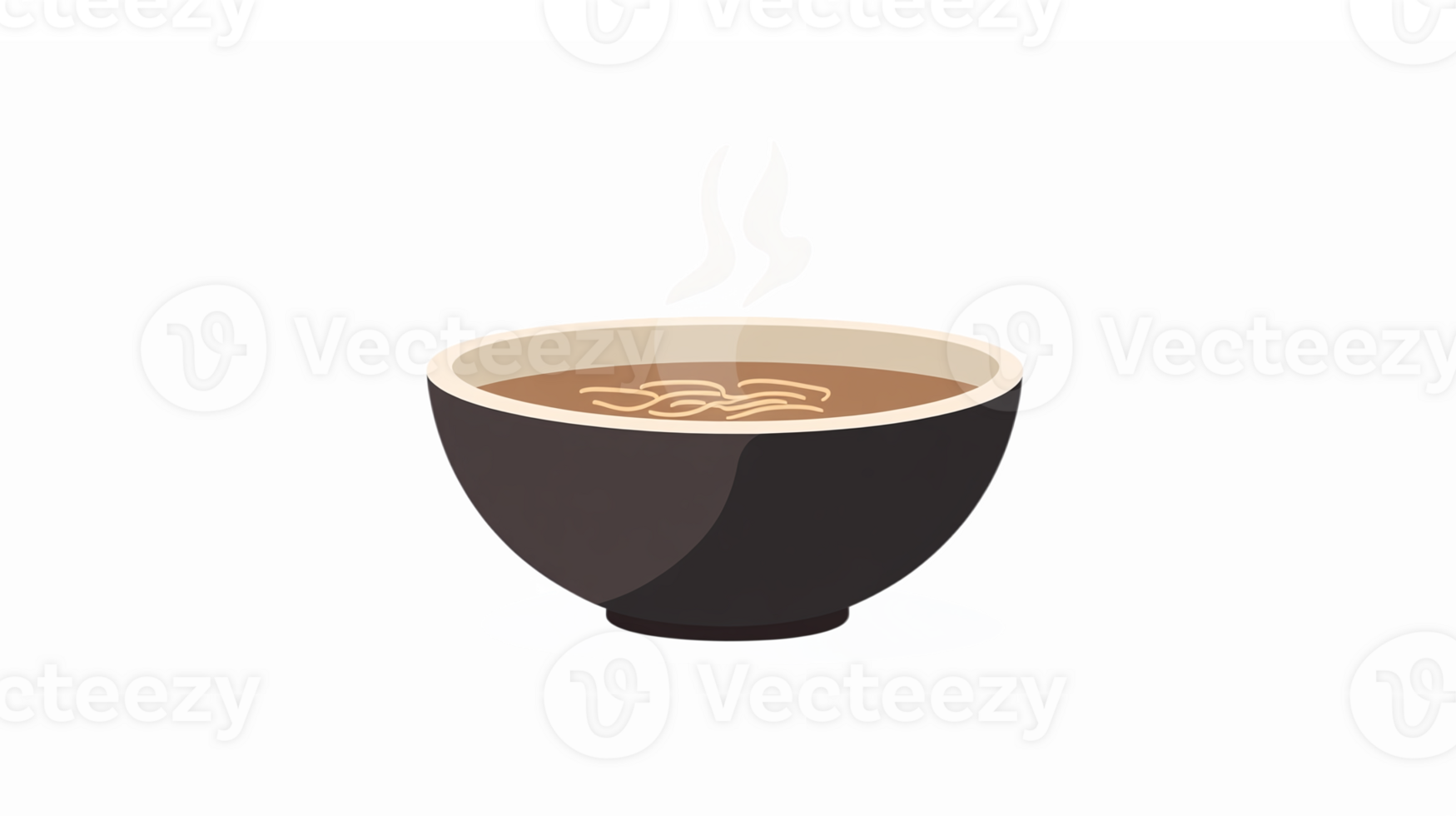 Delicious Steaming Bowl of Hot Soup with Fresh Ingredients and Aromatic Steam png