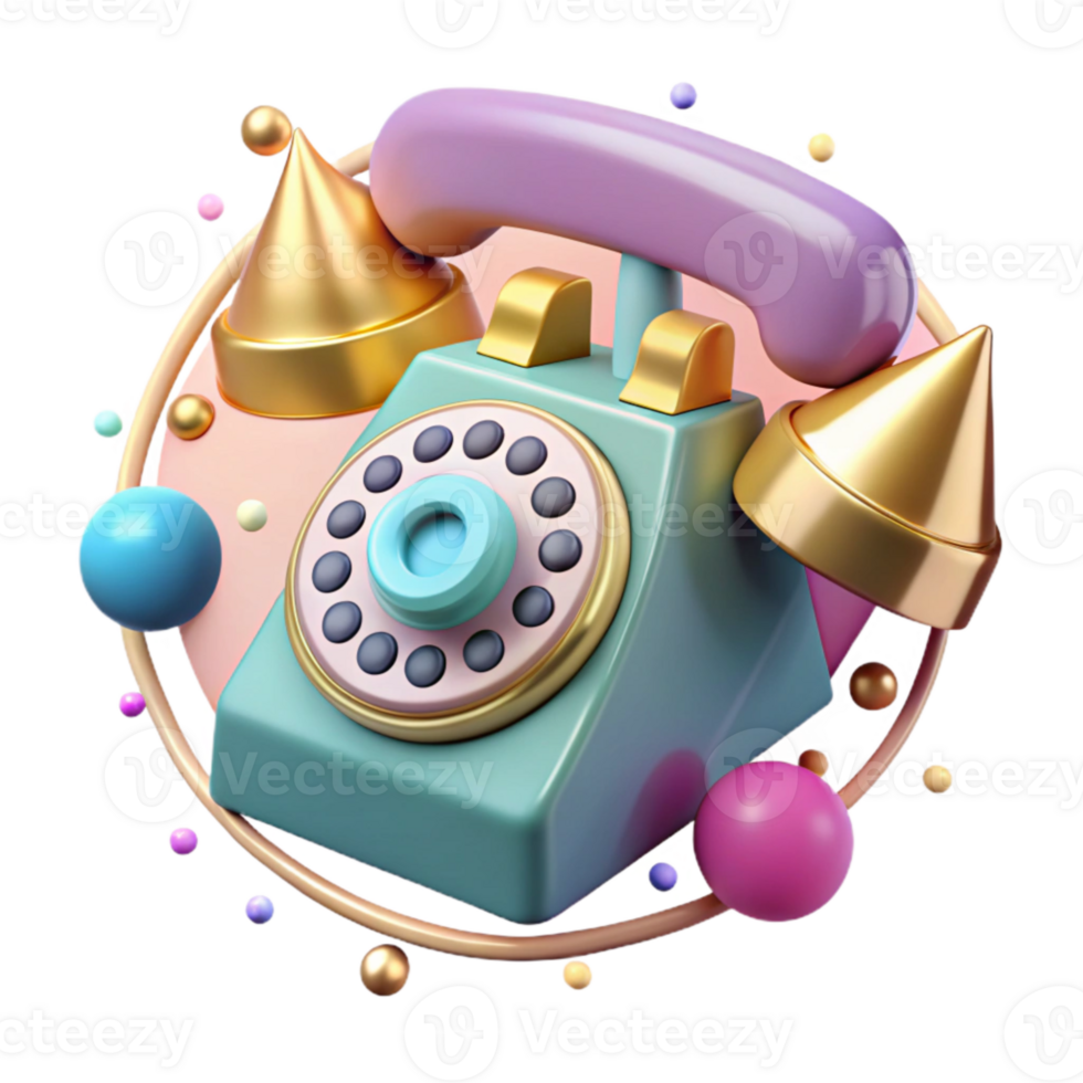 impressive abstract Retro Telephone Rotary Dial Isolated Element high quality png