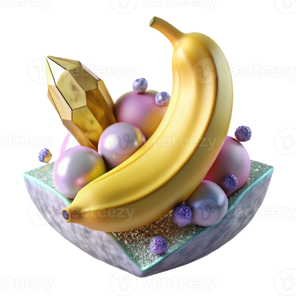 wonderful contemporary Ripe Banana Peeled Isolated Cutout authentic png