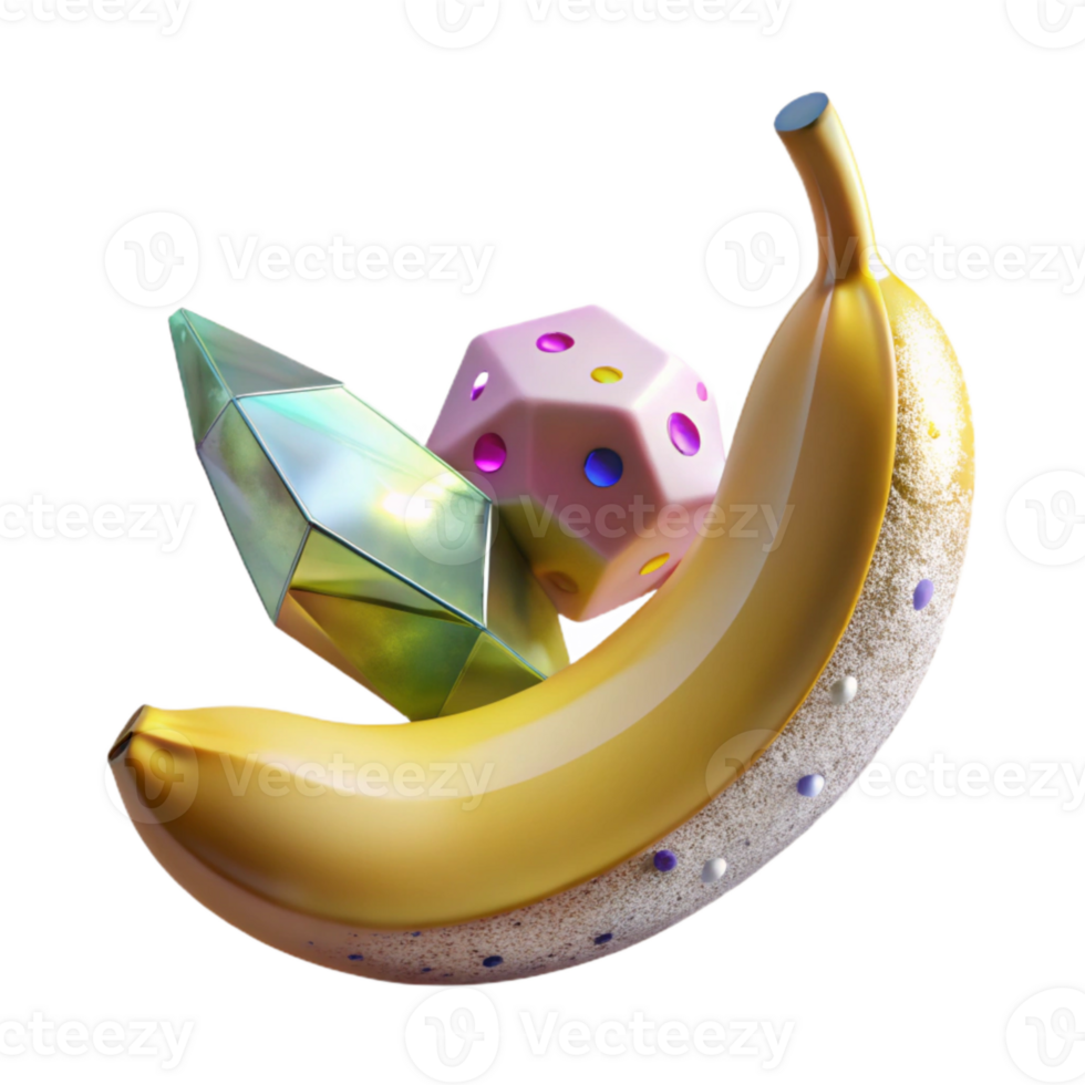 magnificent modern Ripe Banana Transparent Background with Peel Texture authentic png