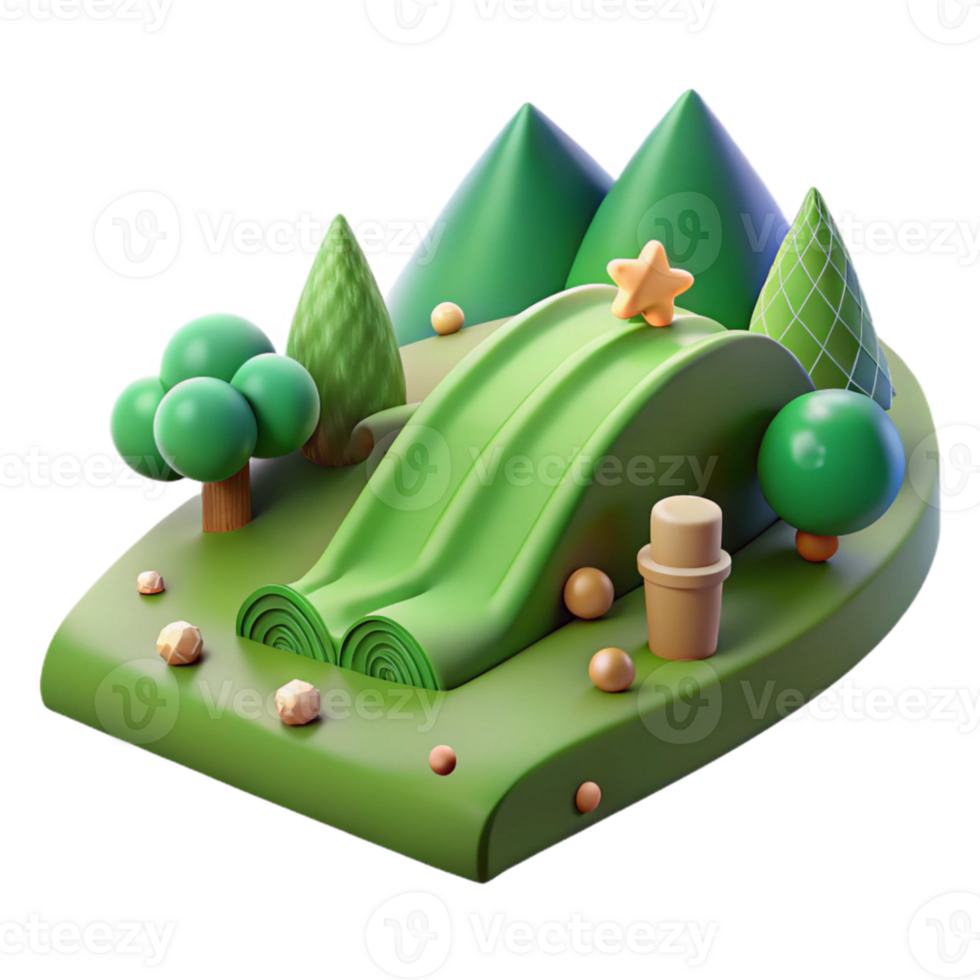magnificent creative Rolling Green Hills Landscape Cutout Transparent Background genuine png