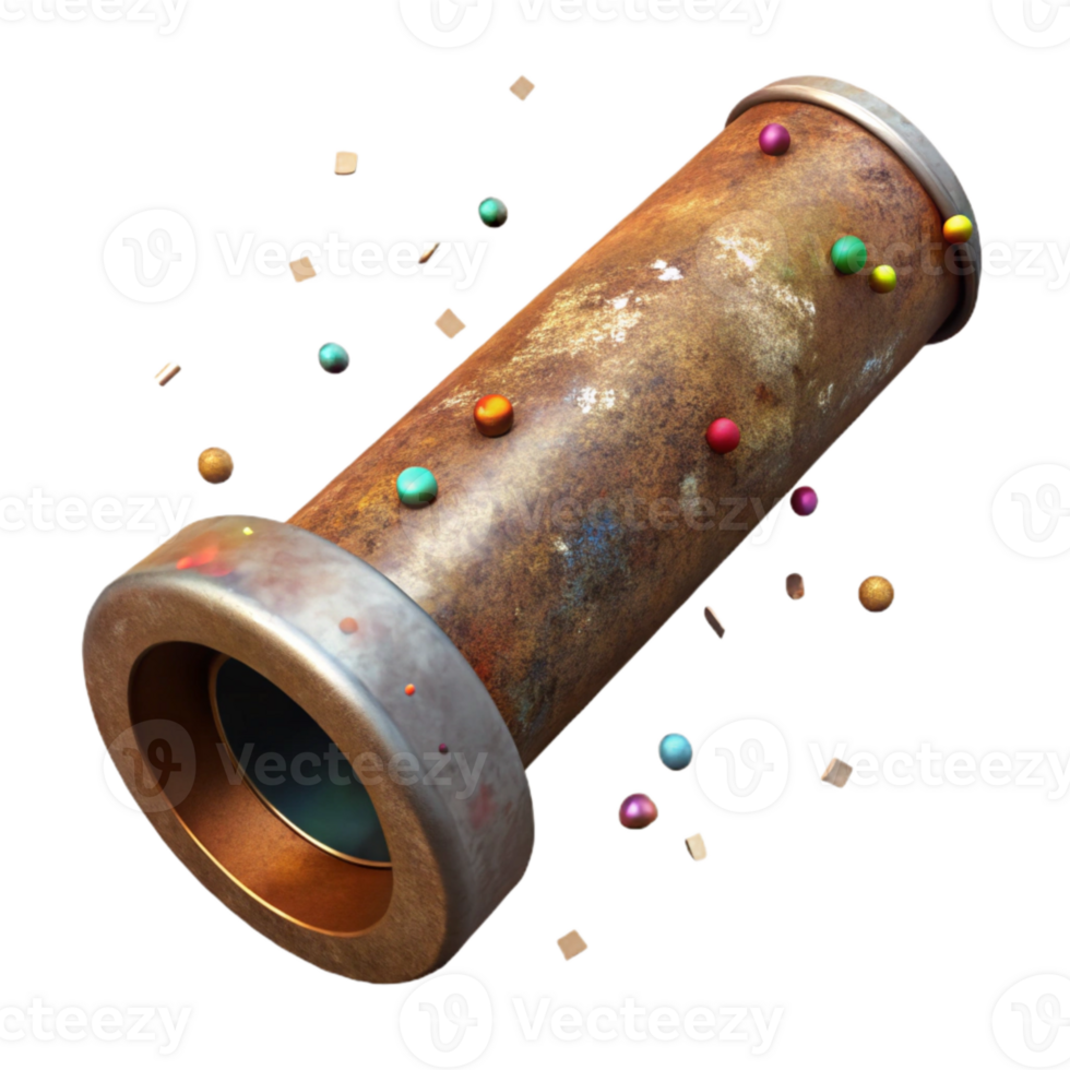 vibrant artistic Rusty Metal Pipe with Corrosion Isolated on Transparent Background png