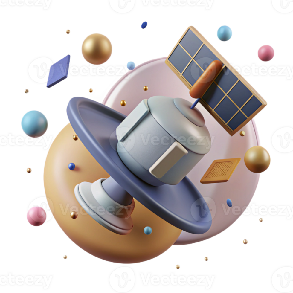 wonderful classic Satellite Orbit Cutout with Elliptical Path professional png