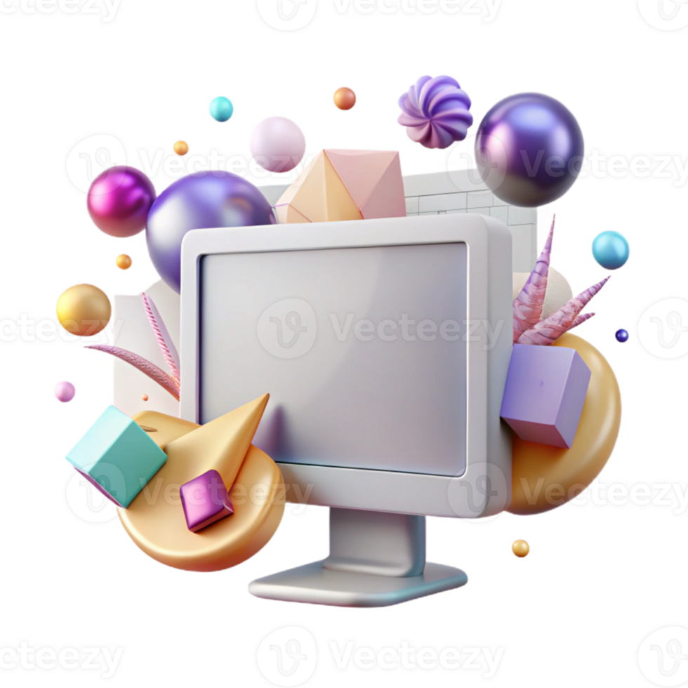 extraordinary contemporary Screen Monitor Blank Display Isolated authentic png