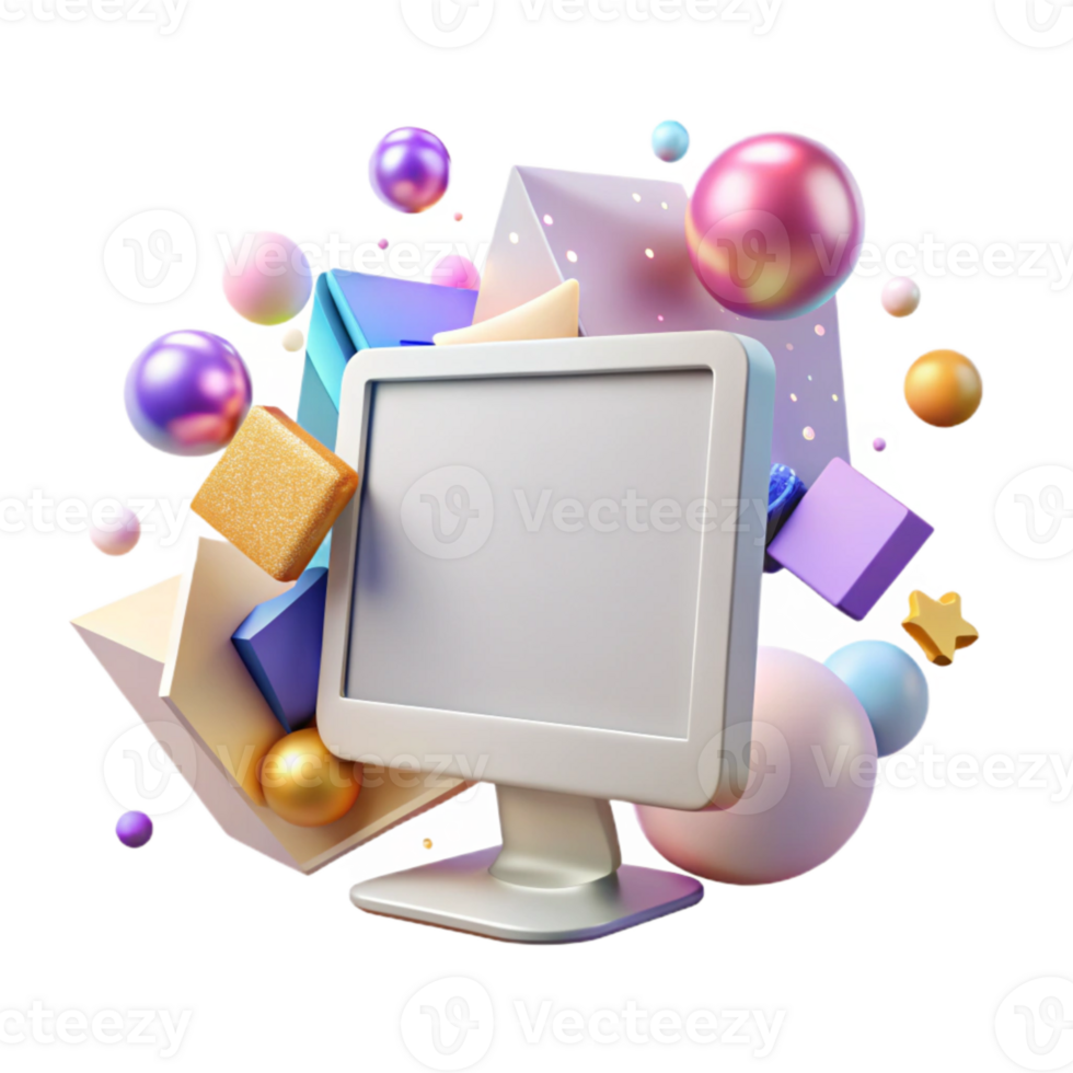 magnificent traditional Screen Monitor Blank Display Isolated original png