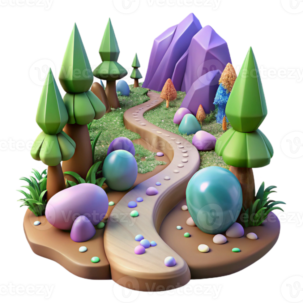 elegant abstract Serene Forest Path with Sunlight Cutout genuine png