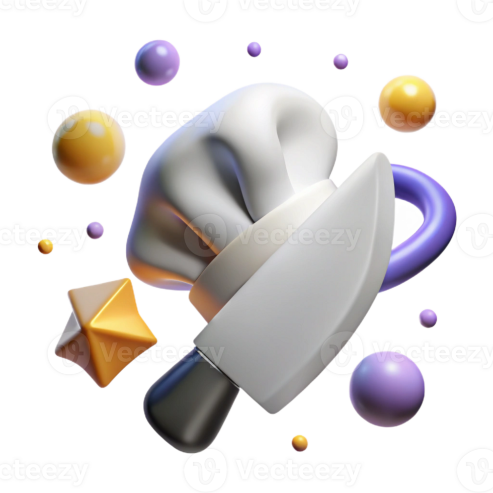 elegant classic Shadow of a Chef's Knife Transparent Element authentic png