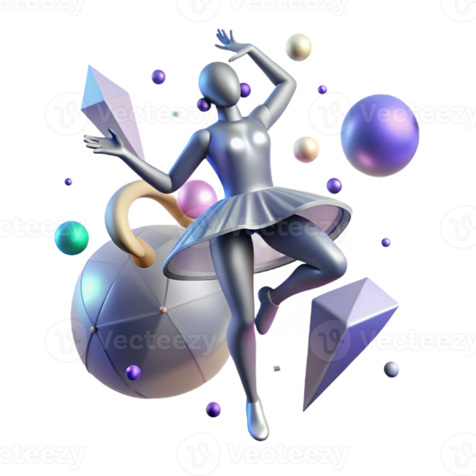 dramatic creative Shadow of a Dancer Cutout premium png