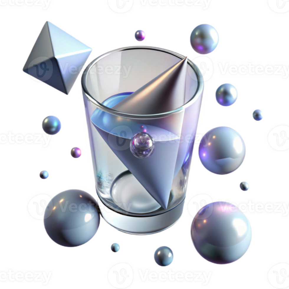 vibrant classic Shadow of a Glass of Water Transparent Element high quality png