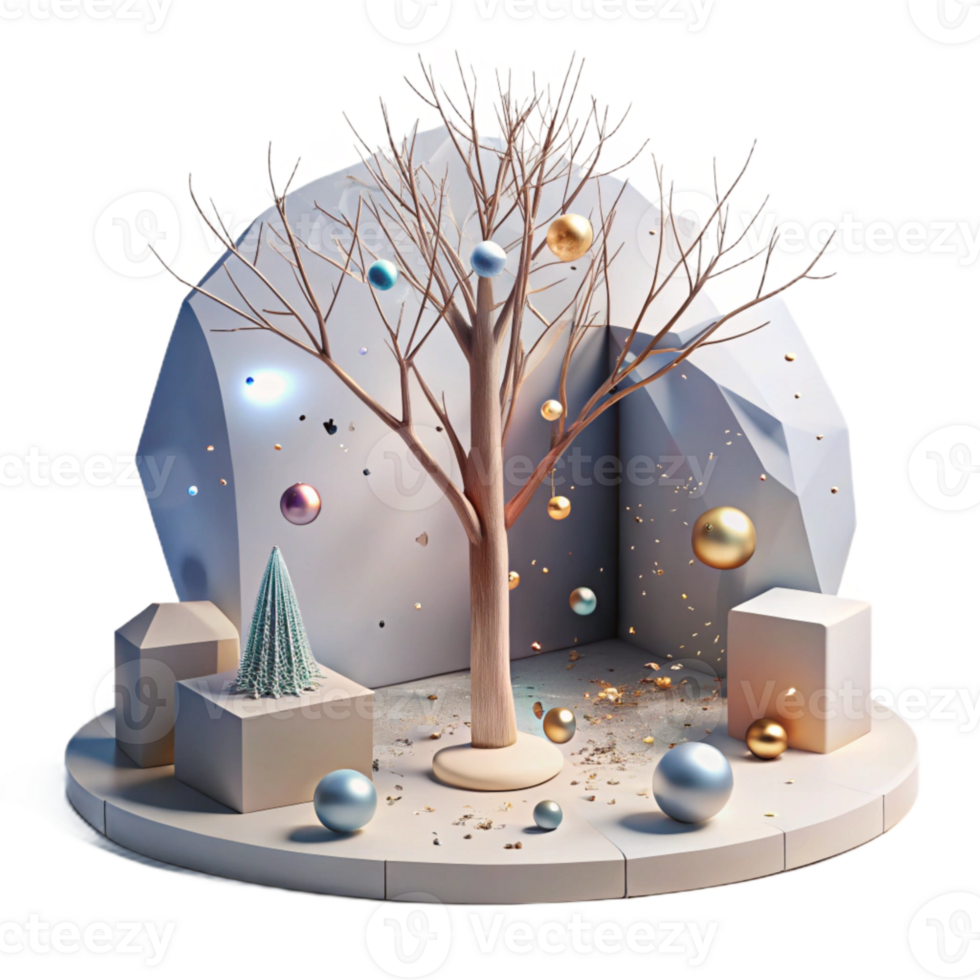 elegant abstract Shadow of Tree with Bare Branches Isolated png