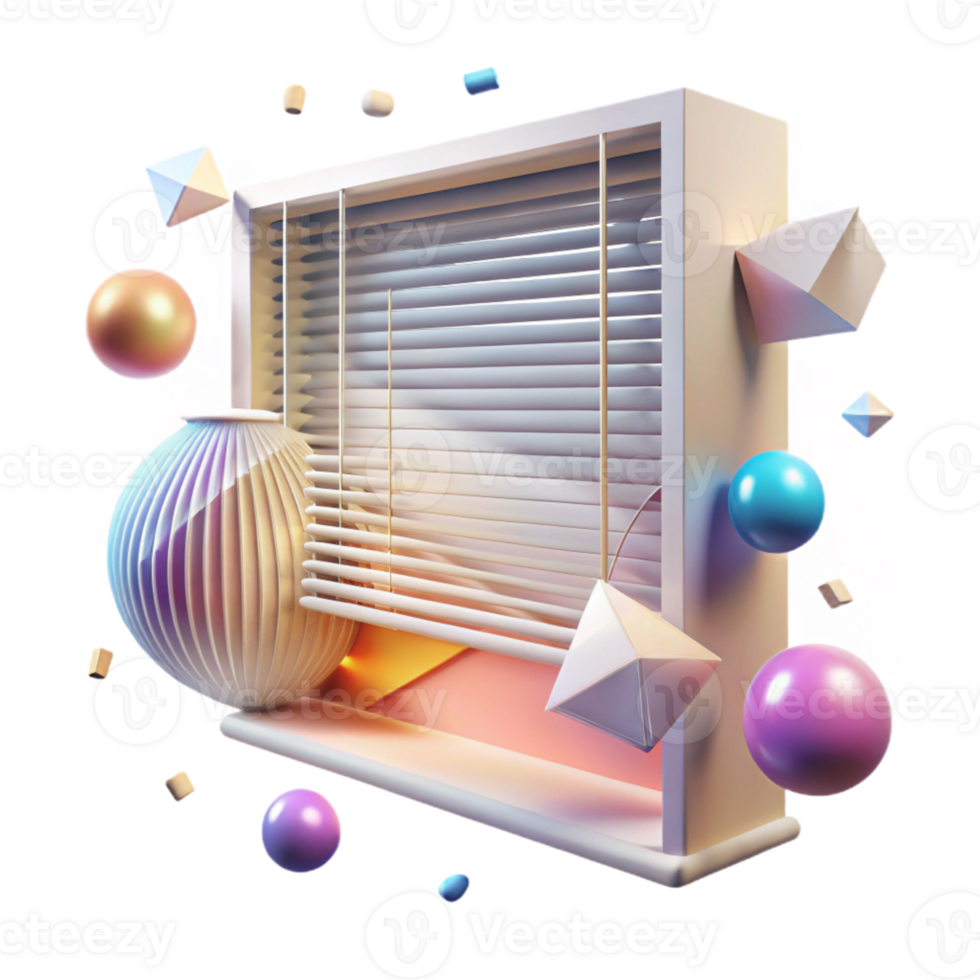 stunning abstract Shadow of Window with Blinds Cutout authentic png