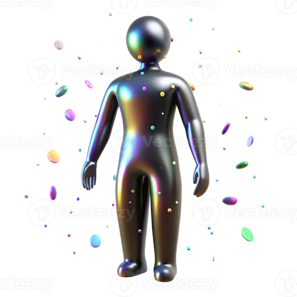 elegant classic Silhouette of Standing Figure with Shadow authentic png