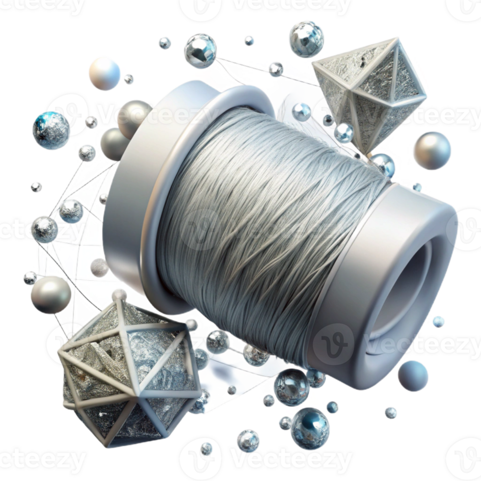 extraordinary artistic Silver Thread Wide Angle Isolated exclusive png