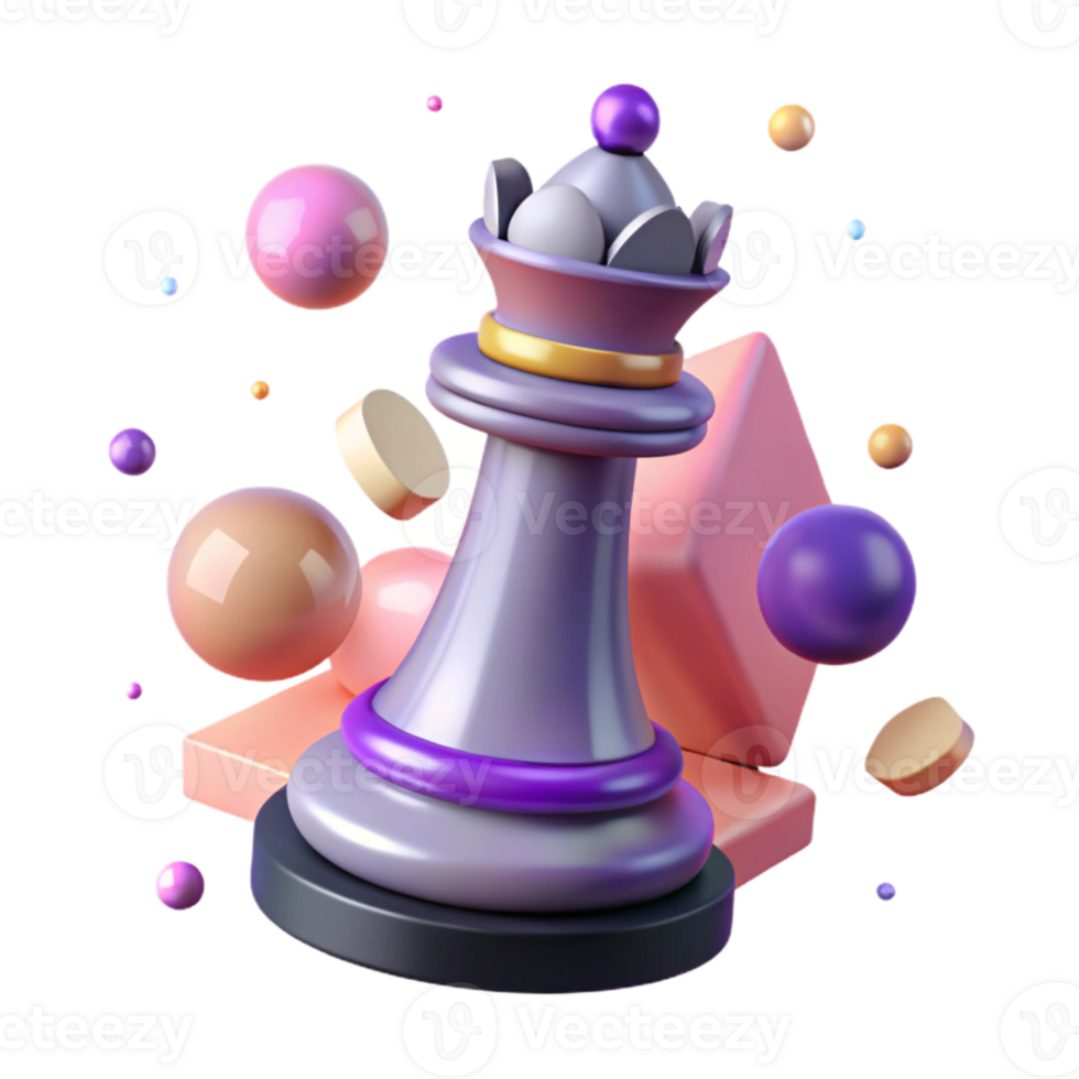 serene creative Single Chess Piece King Isolated Element high resolution png