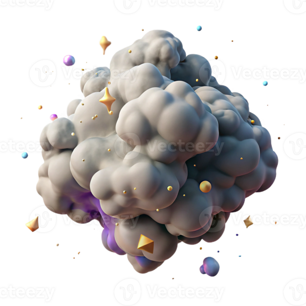 vibrant artistic Smoke Texture Isolated on Transparent Background genuine png