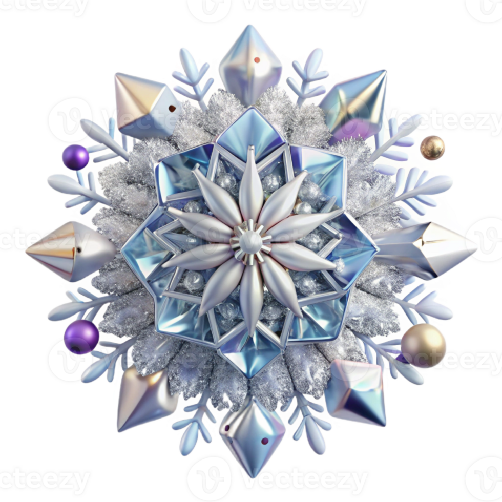stunning traditional Snowflake Intricate Design Transparent high resolution png