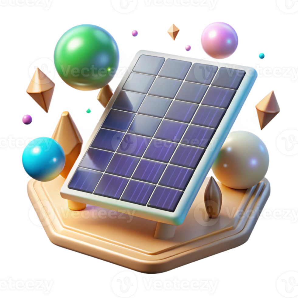 stunning rustic Solar Panel Array Isolated with Sunlight premium png