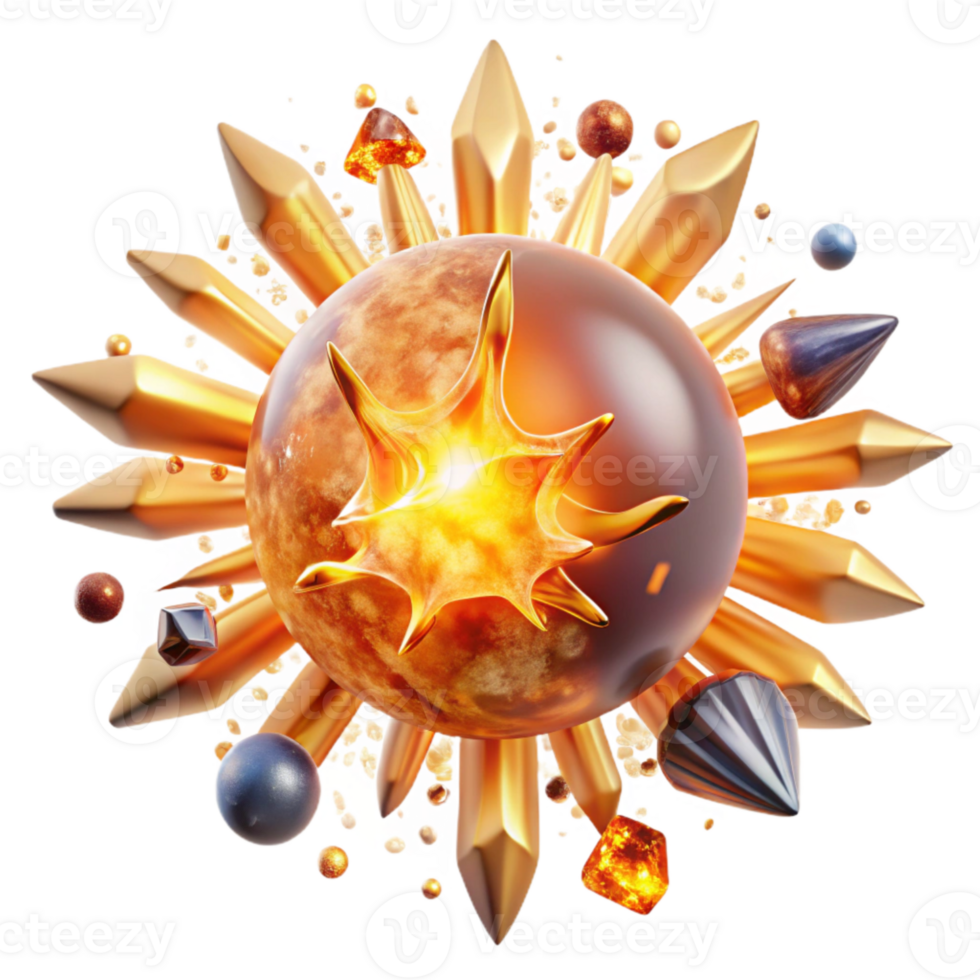 stunning traditional Solar Flare Eruption Transparent Background with Intense Light high quality png