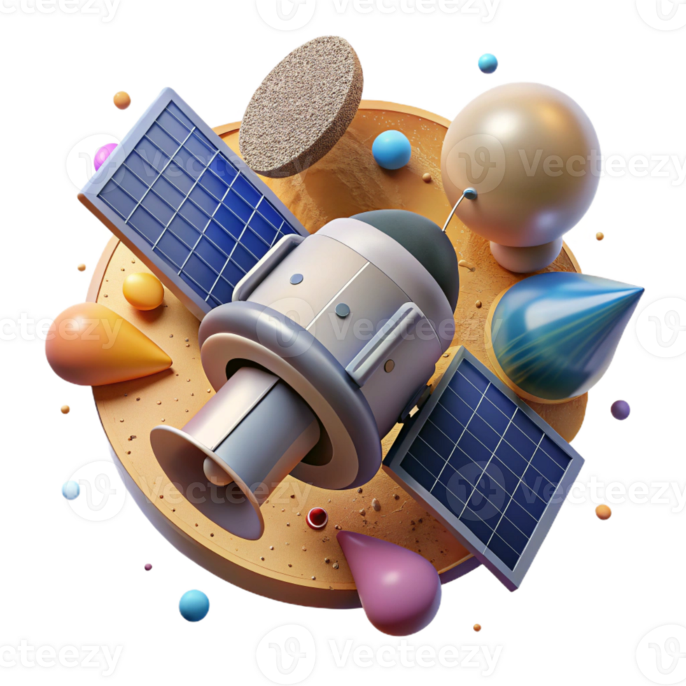 extraordinary modern Space Probe Deploying Instruments Cutout with Solar Panels genuine png