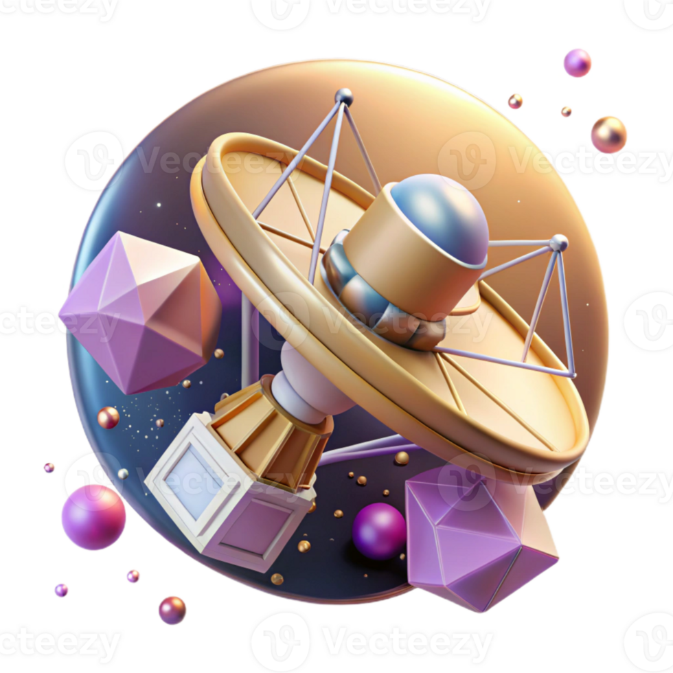 stunning rustic Space Probe Cutout with Extended Antenna exclusive png