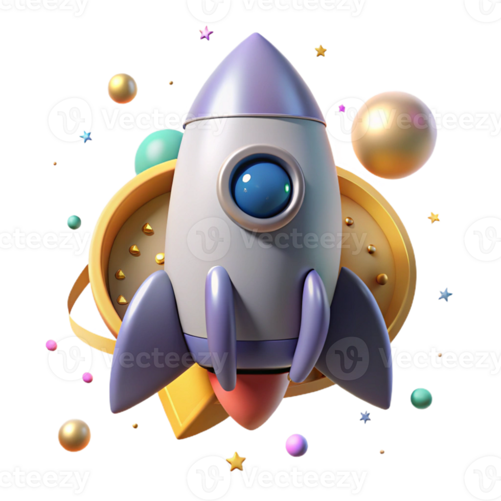 vibrant rustic Space Rocket Nose Cone Element with Heat Shield genuine png