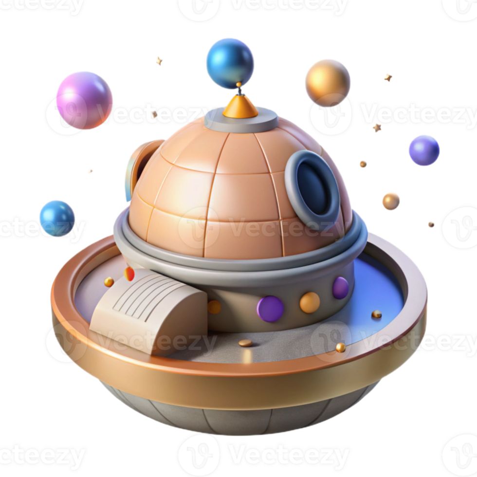 elegant minimalist Space Station Cupola Cutout with Panoramic View exclusive png