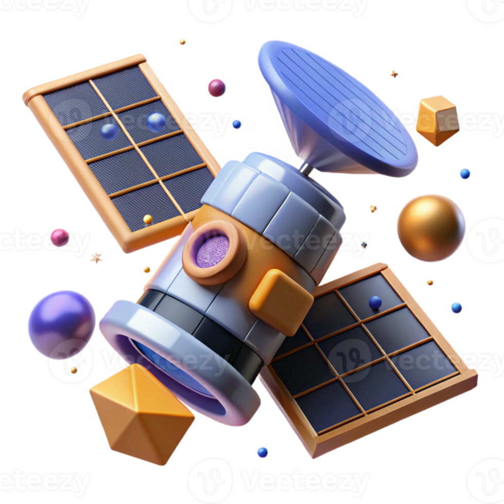 extraordinary vintage Space Station Solar Array Panels Rotating Cutout high resolution png