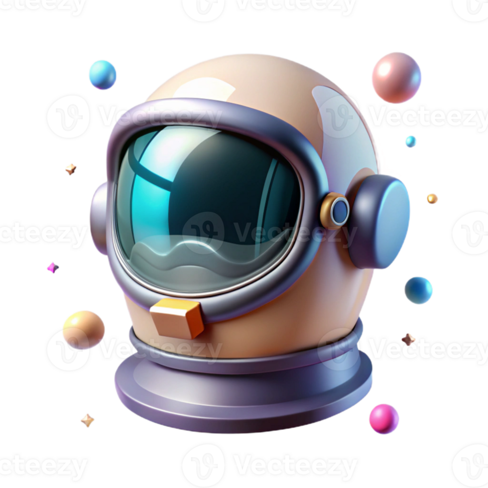dramatic contemporary Space Suit Helmet Visor Transparent Background with Reflective Surface high quality png