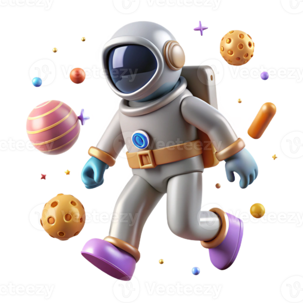 serene abstract Space Walker Cutout with Shadow Detail exclusive png